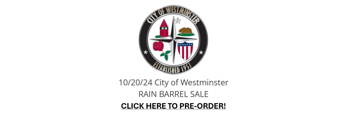 Westminster Rain Barrel Distribution